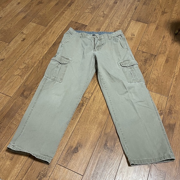 Vintage Wrangler Original Tan Cargo Pants 30”x28” length - Picture 3 of 11